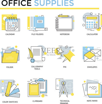 计算机图标,办公用品,线条,一个物体,计划书