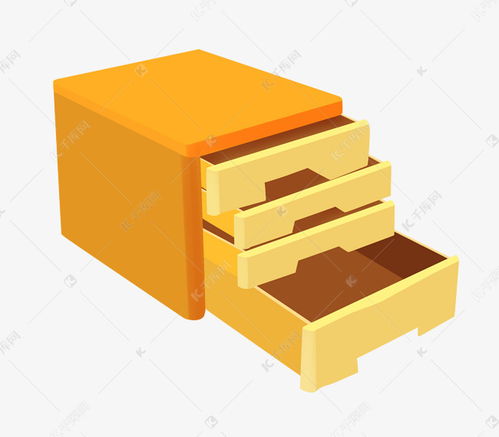 办公用品抽屉插画素材图片免费下载 千库网